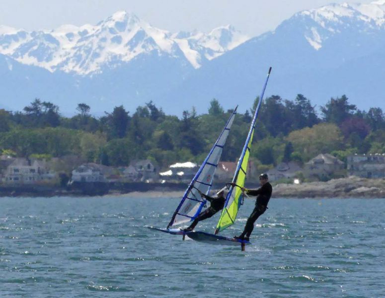 Cadboro Bay May 9 2020 - photo Andrew Madding
Keywords: windfoil