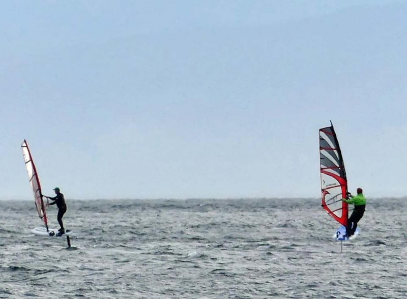 Spring Foiling
Bobson and Dog Foiling off Cattle Point
