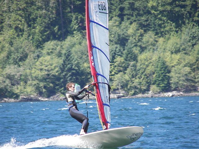 Starboard Steve Jibing in Course Race
