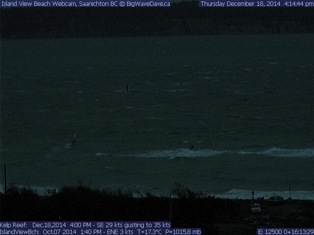 night riders
If you squint you can see a windsurfer & a kiter enjoying the dusk push. Archives not available today.
