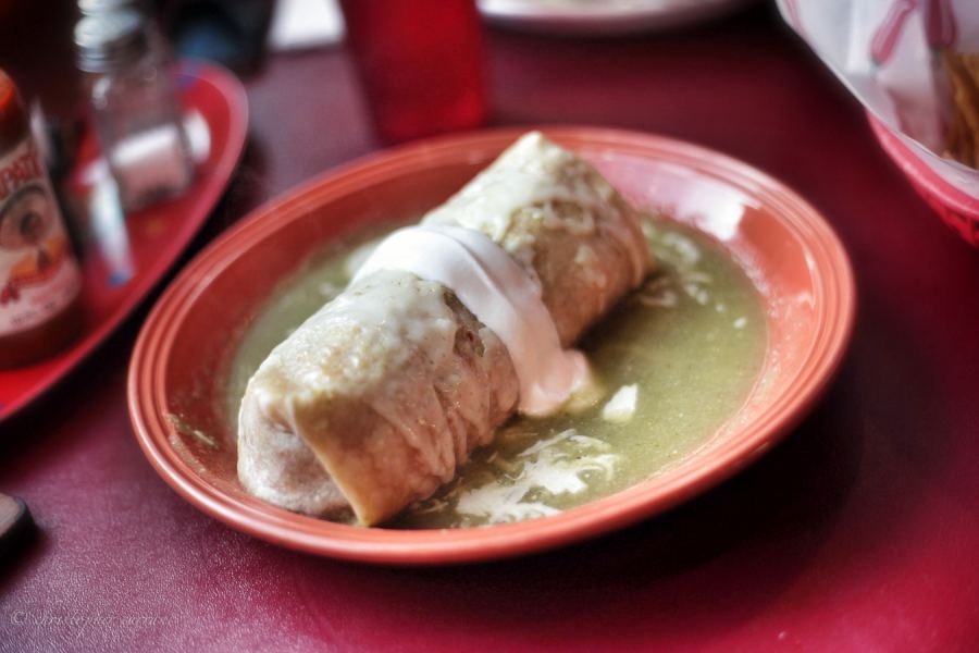 Green Wet Burrito a la Casita de Oro. NO MAS!!! Oh the pain...
