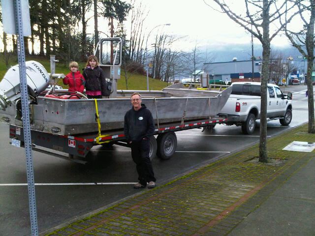 More Force 4 Workboat (+get-to-the-wind-boat?)
Photo by Sandy Beach.  Apparently you have to keep running a boat to keep it in good shape....... Only half kidding about finding wind with it.
