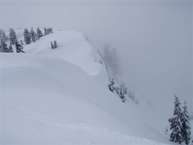 en route to 2nd Peak
serious backcountry hazards
