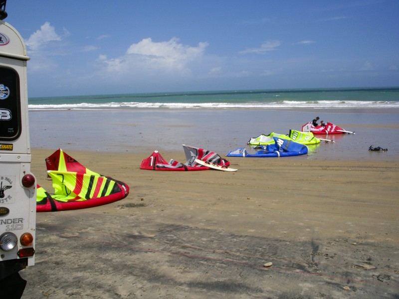 Five Kites
The starting point for our downwinder - Lagoinha.
