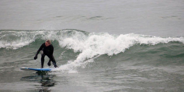 First ride on new stick! (Lise at the Cape)
