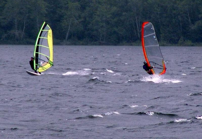 Victoria Day Weekend
Gareth & Pat fighting the squalls.
