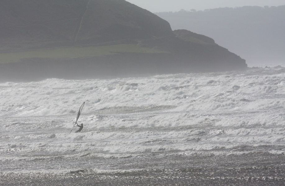 After the 40+ squalls - no kiters were left on the water
