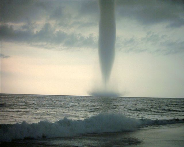 Waterspout on sound side near Hatteras
