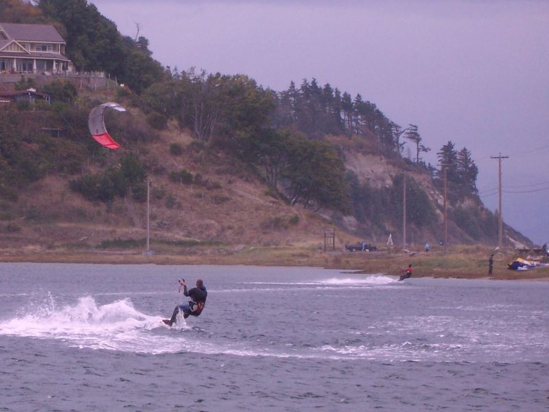 The first two kiters of the day. Six in total.
