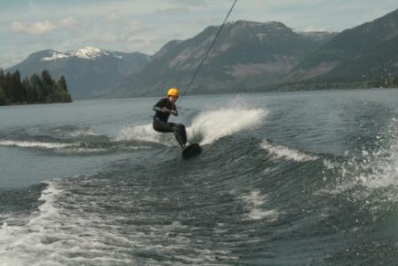 Kristina trying out Mom's board
