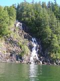 Waterfall south side of Nitinaht Lk
