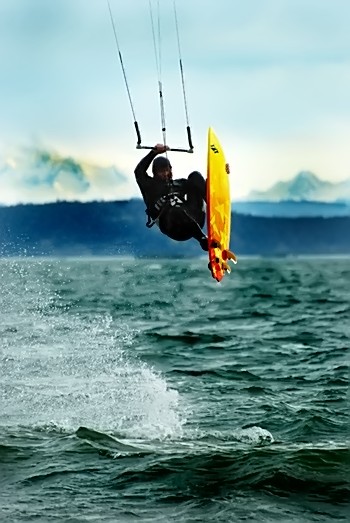 dave jumping with mt baker in the background
found this shot when going through some pics of dave. was happy he jumped infront of mt baker. 
