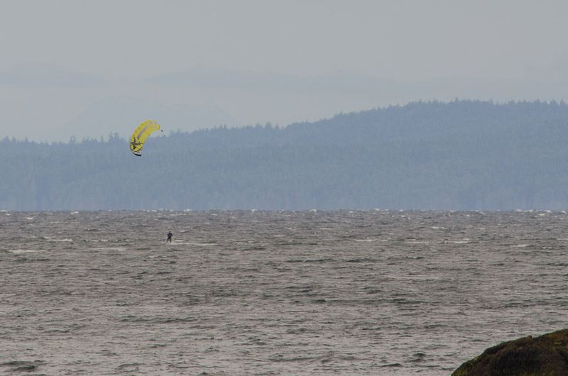 Kiter at Rathtrevor Beach
