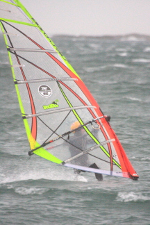 Wind surfing at Willow beach on the 24th Dec
