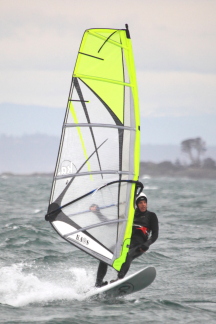 Wind surfing at Willow beach on the 24th Dec
