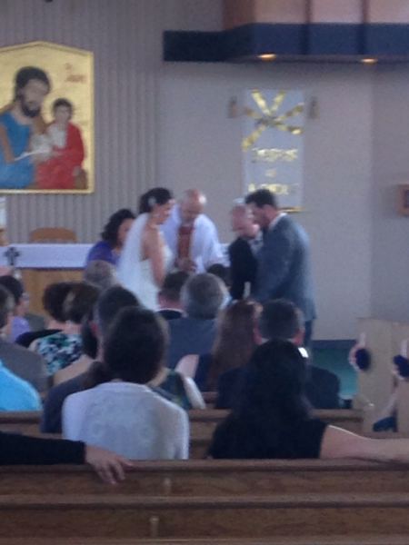 Adrian Anthony Emilio Betanzo at the altar
