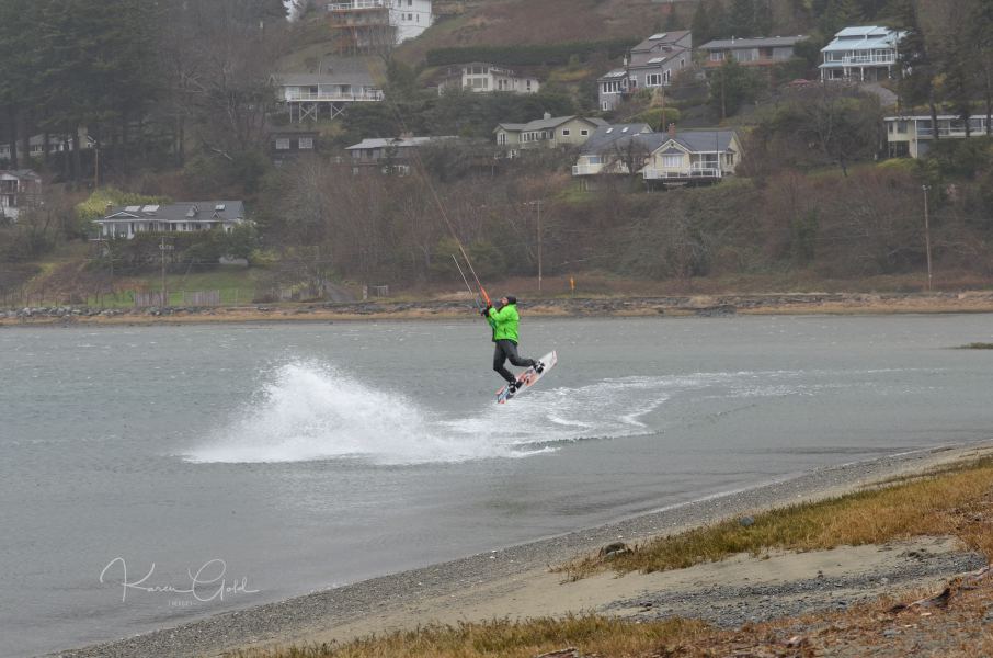 Kite Boarding Jump
