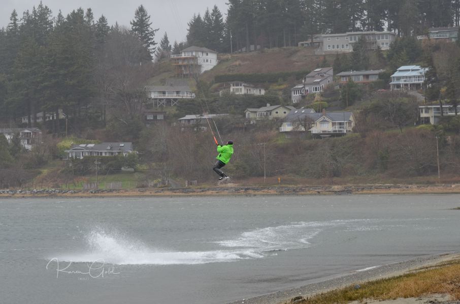 Kite Boarding Jump
