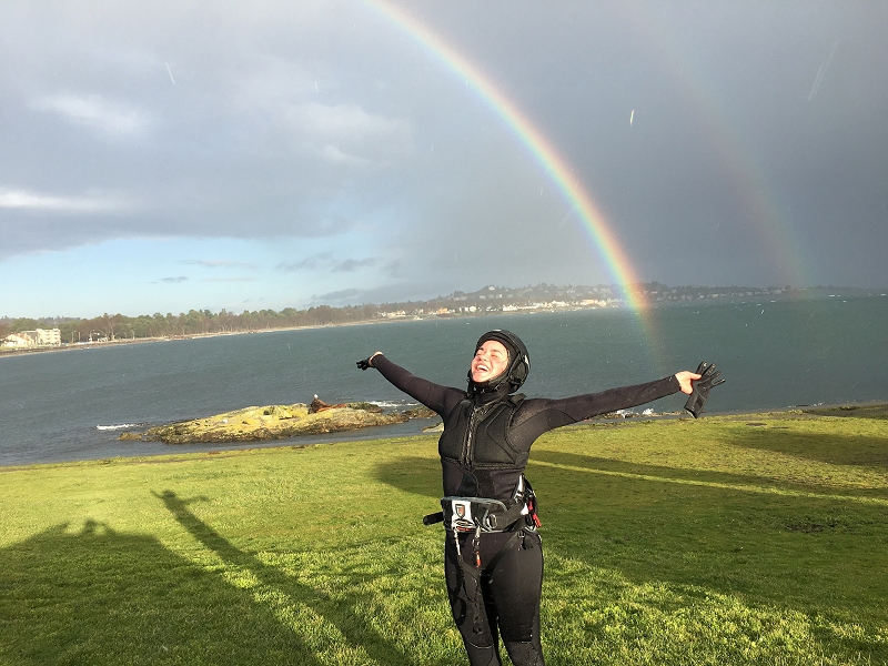 Photo of Greg's daughter at Clover Point