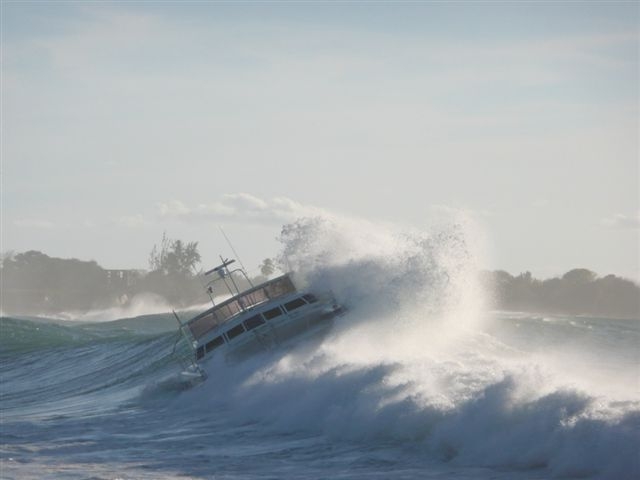 mt-irvine with a big north swell...star trek survived that set!!